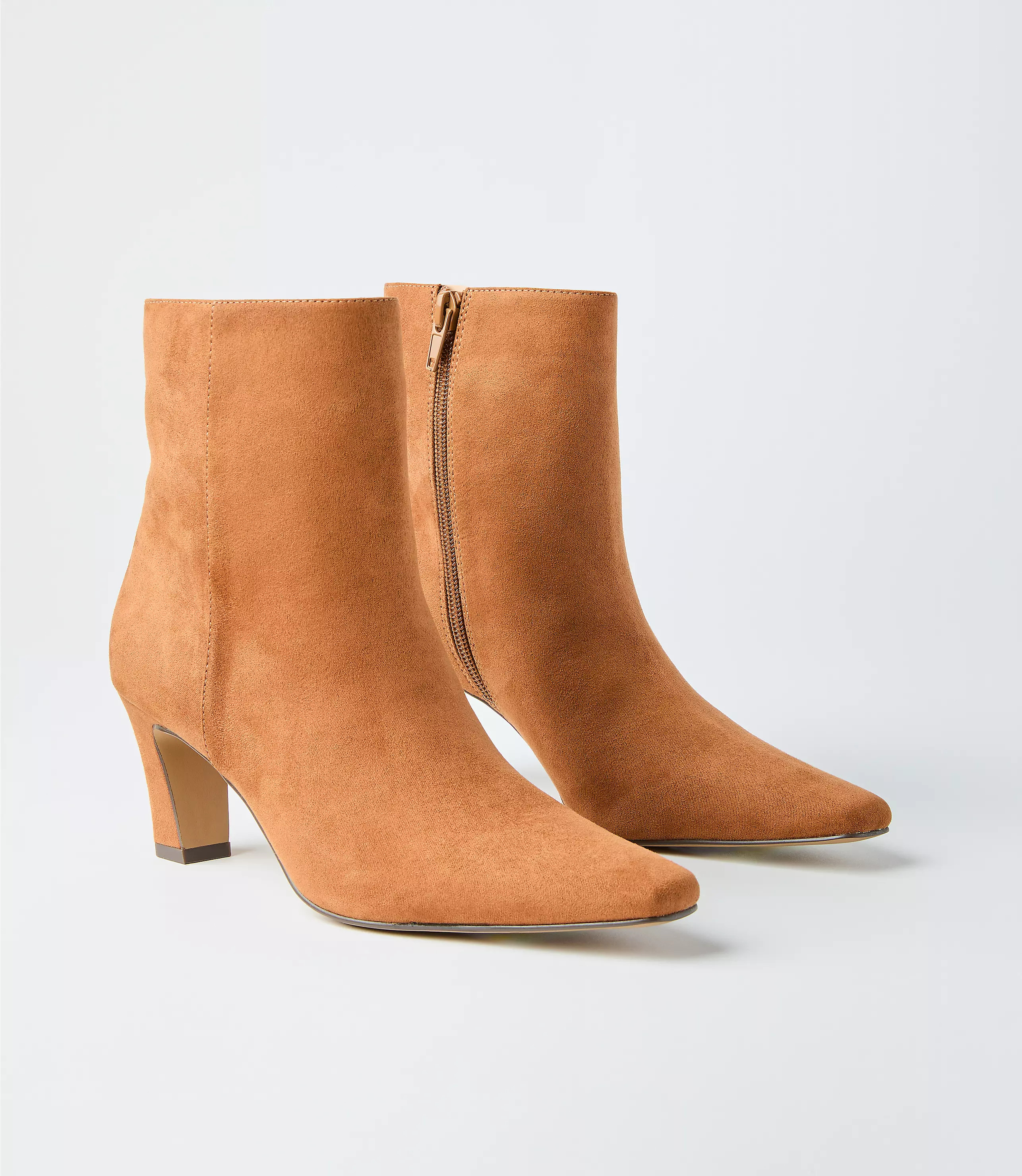 Faux Suede Elongated Booties | LOFT