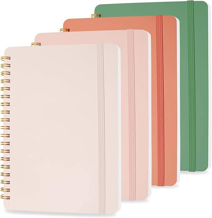 4 PCS Small Spiral Notebook 5x7, Spiral Journal Notebook, Notebooks for Work, Note Taking, School... | Amazon (US)