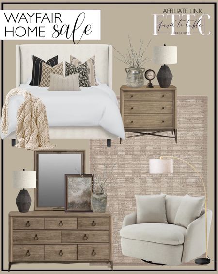 Wayfair Clearance Sale. Follow @farmtotablecreations on Instagram for more inspiration.

Loloi Performance Sand Rug. Tilly Upholstered Bed. Regan Metal Nightstand. Regan 8 drawer dresser. Regan Wall Mirror. Kelci Resin Table Lamp. Nelida 47" Wide Upholstered Swivel Barrel Chair. Salcedo 78.4" Arched Floor Lamp. Premium Framed Canvas- Ready To Hang. Ardie Traditional Analog Metal Quartz Movement / Crystal Tabletop Clock in Antique Black/Antique White. Hotham Handmade Terracotta Table Vase. Bungert Handmade Terracotta Table Vase. SOFA PILLOW COMBO || Set Of Five Designer Pillow Covers, Neutral Pillow Combo, Sofa Pillow Combo, Sectional Pillow Set, Pillow Set. 31" FAUX PUSSY WILLOW STEM. Colossal hand knit throw. Pottery Barn. Wayfair Sale. Moody bedroom. Moody bedroom vibes. Bedroom decor. Bedroom furniture. 


#LTKHome #LTKSaleAlert #LTKFindsUnder50