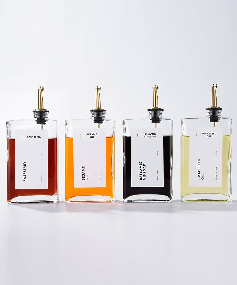 Glass Oil Dispenser Bottles (4pk) | Amazon (US)