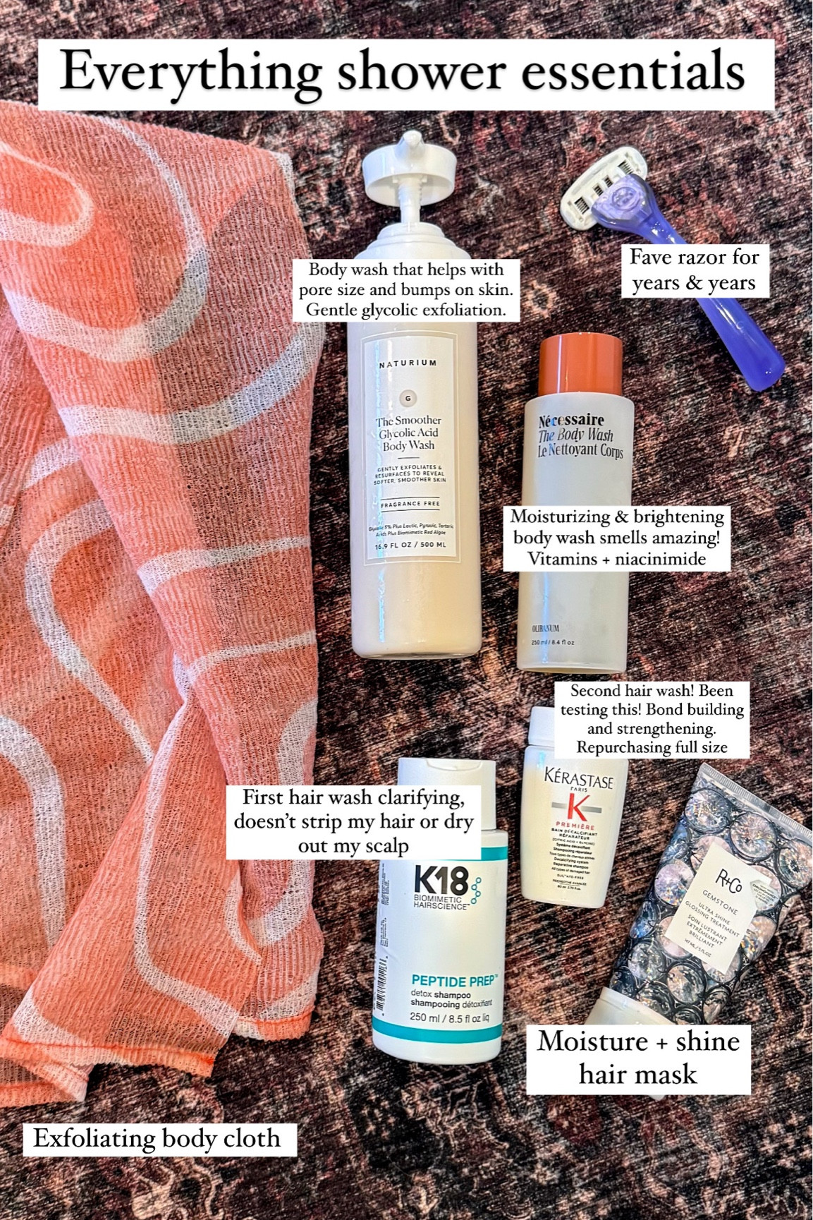 Everything shower body and hair care! 

#LTKOver40 #LTKBeauty #LTKFindsUnder50