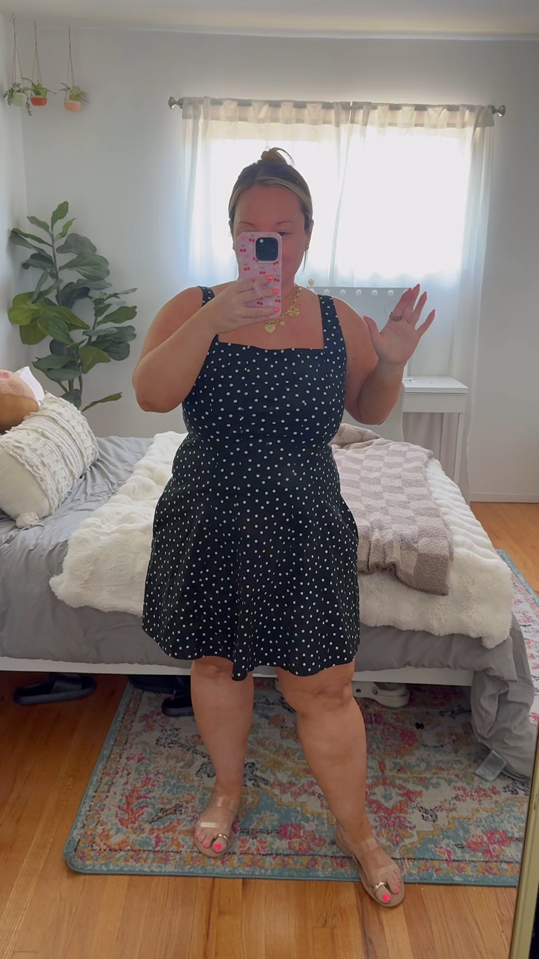 Abercrombie sale code AFSUMMER for added discount at checkout 
Mini dress size XL regular! I could do a size Large regular for a more fitted look and do no bra just FYI! 

Summer outfit, summer style, summer dress, resort wear, travel style, petite style, vacation outfit, polka dots 

#LTKSaleAlert #LTKPetite #LTKMidsize

#LTKMidsize #LTKSaleAlert #LTKSeasonal