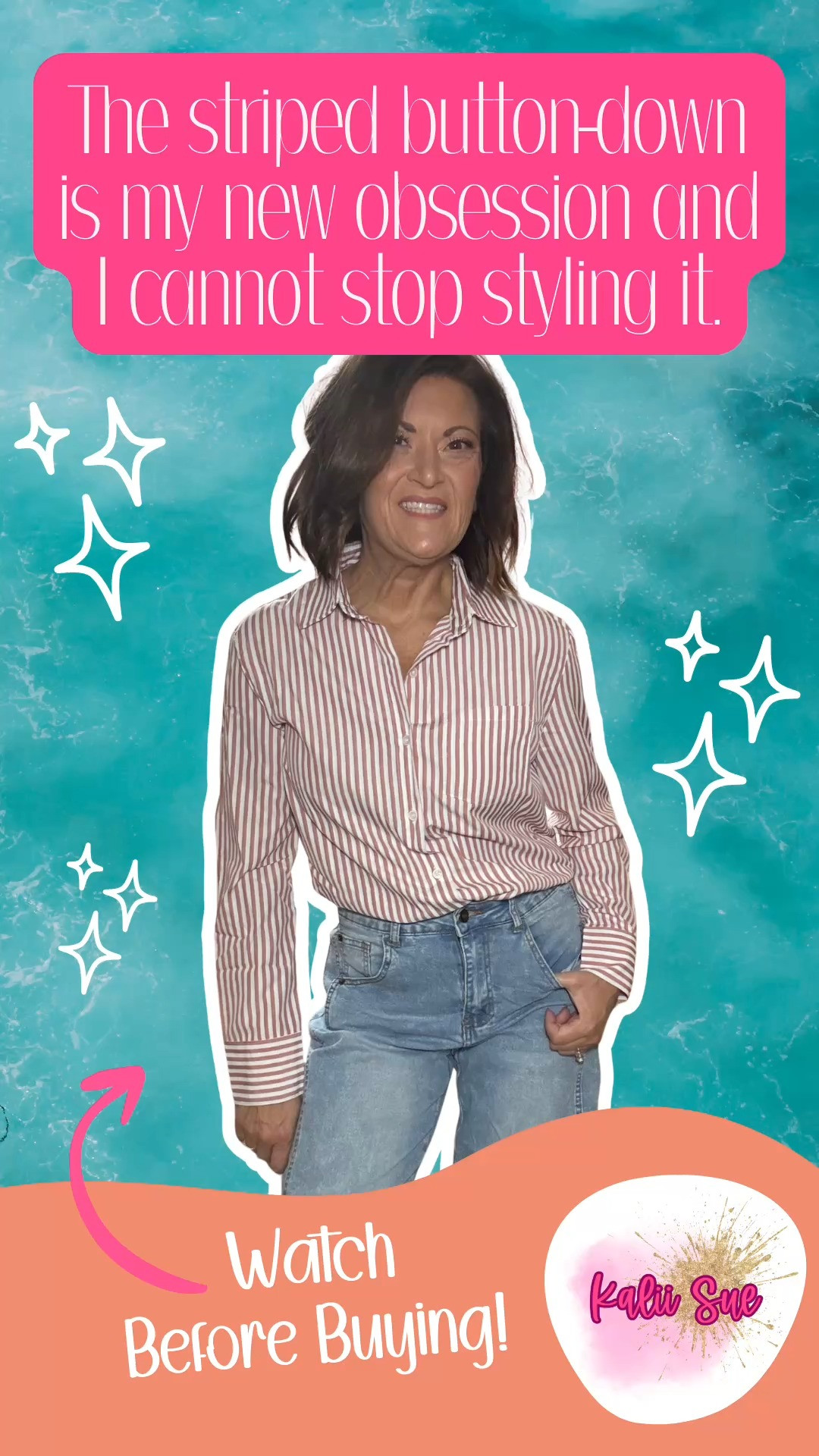 I am in my striped button-down era and I fully intend to stay here because this siliteelon pink and white striped shirt is the most versatile piece I have added to my wardrobe in a long time and I genuinely cannot stop reaching for it.

Here is why this shirt works so hard for you — it is polished enough for the office without trying at all, but the second you put it with barrel jeans and roll the sleeves up it becomes a completely different outfit that feels casual, effortless, and put together at the same time. One shirt, completely different energy depending on how you style it. That is the definition of a wardrobe workhorse.

The pink and white stripe is such a beautiful combination — it reads feminine and fresh without being too sweet, and the classic collared button-down silhouette with the curved hem and chest pocket gives it that old money aesthetic that is absolutely everywhere right now. 
The wrinkle-free fabric means you can throw it on without thinking twice, and the long sleeves roll up perfectly for a more relaxed laid-back look. This is the shirt that your closet has been waiting for.

 

#LTKWorkwear #LTKootd #LTKOver40