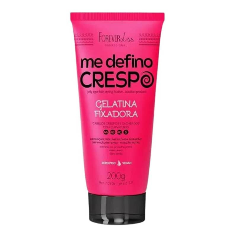 Gelatina Fixadora Forever Liss Me Defino Crespo Zero Poo | Beleza Na Web (BR)