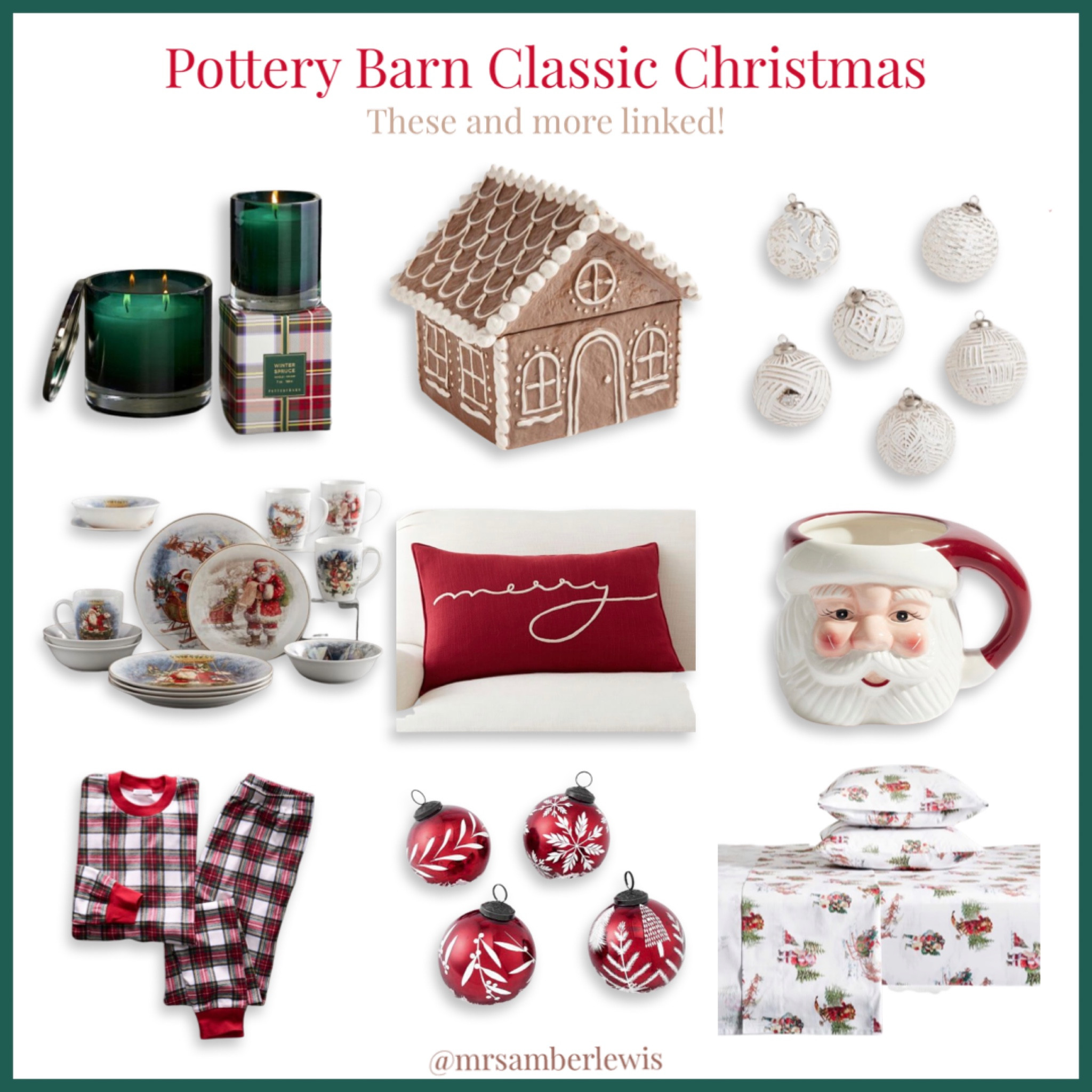 Classic Christmas Decor, loving these finds! I’m definitely buying the ornaments and the gingerbread house! 

#LTKHoliday #LTKhome #LTKSeasonal