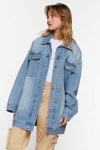 Denim Oversized Trucker Jacket | Forever 21 (US)