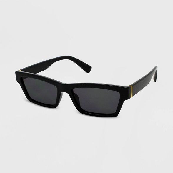 Women's Rectangle Sunglasses - Wild Fable™ Black | Target