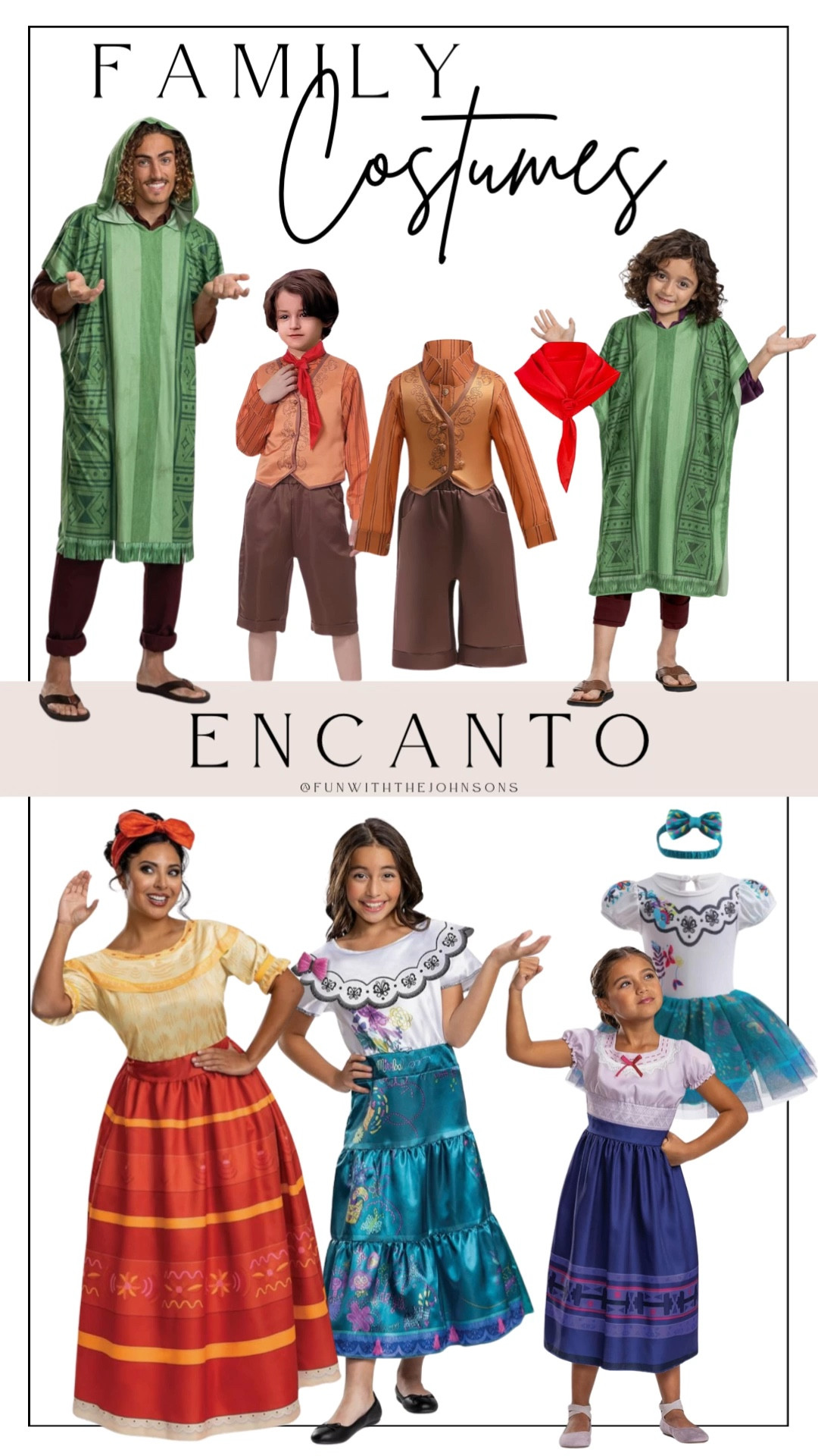Bring the magic of Encanto to your Halloween celebration! ✨ Dress up as the Madrigals and let your family’s superpowers shine!

#EncantoHalloween #LTKfamily #EncantoCosplay #FamilyCostumes #LTKhalloween #EncantoMagic #FamilyHalloweenInspo #LTKseasonal 

#LTKHoliday #LTKHalloween #LTKFamily