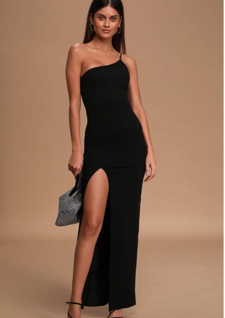 Loving this black formal dress for under $100. 