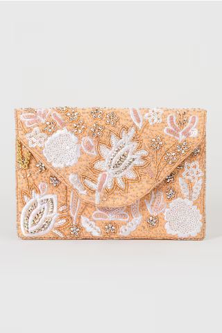 Bailey Floral Beaded Envelope Clutch | Francesca's