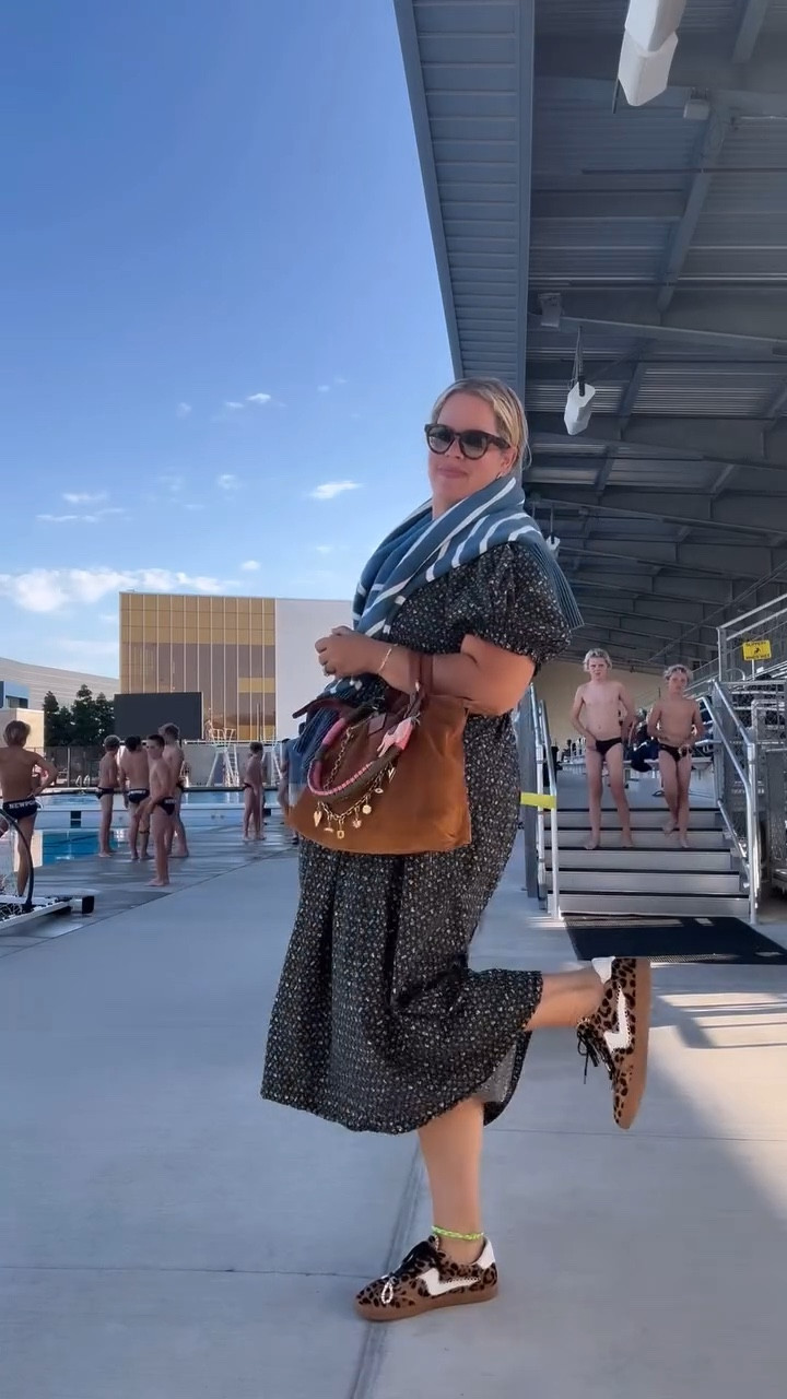 I used to rarely rewear dresses and statement things until I found staples that were luxurious and worth it! This dress is the perfect example of when a splurge pays off. I’ve had it for over three years and reach for her often and still get compliments! I’m a big believer in mixing patterns and price tags! This sweater is also one of my faves and is 40% off right now! What do you think?

#LTKStyleTip #LTKSaleAlert #LTKShoeCrush