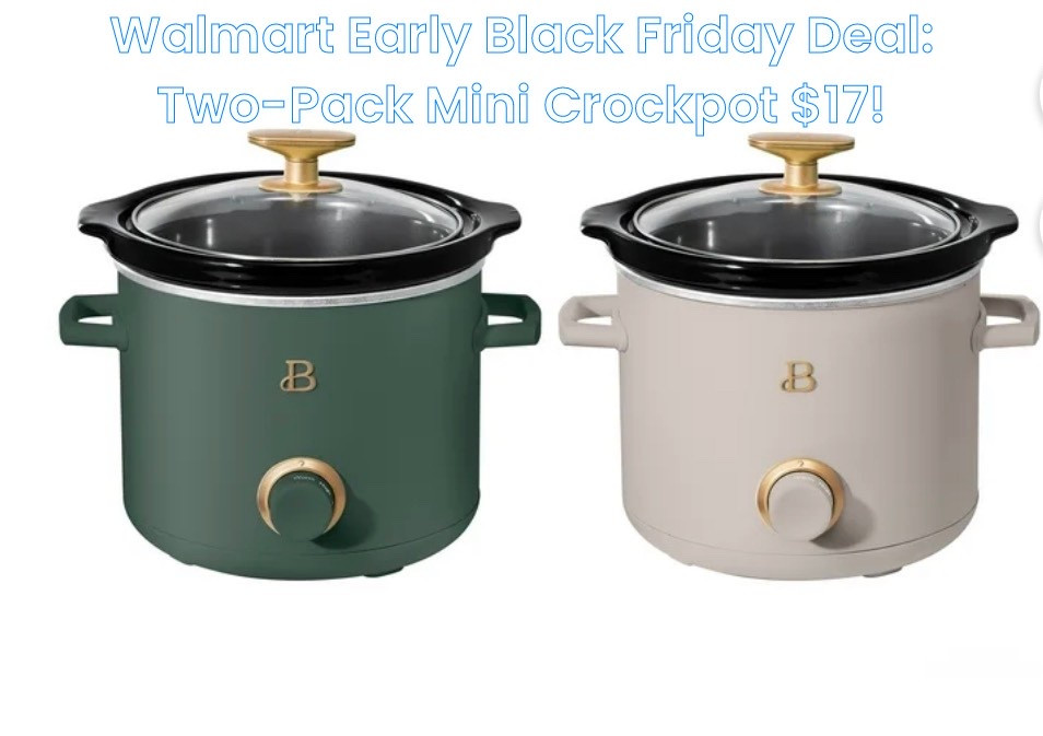 Walmart early Black Friday deals are LIVE!!! Love these beautiful mini 2-pack crockpots for $17!!! What a great gift!! 🎁 

#LTKGiftGuide #LTKfoodie #LTKCyberWeek
