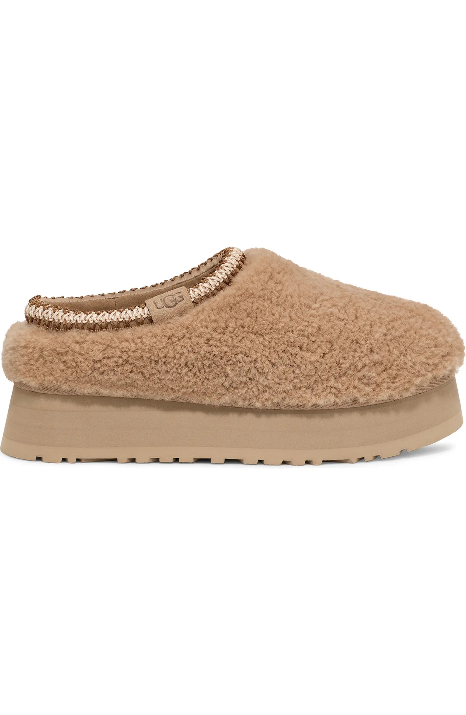 Tazz Maxi Curly Genuine Shearling Platform Slipper (Women) | Nordstrom