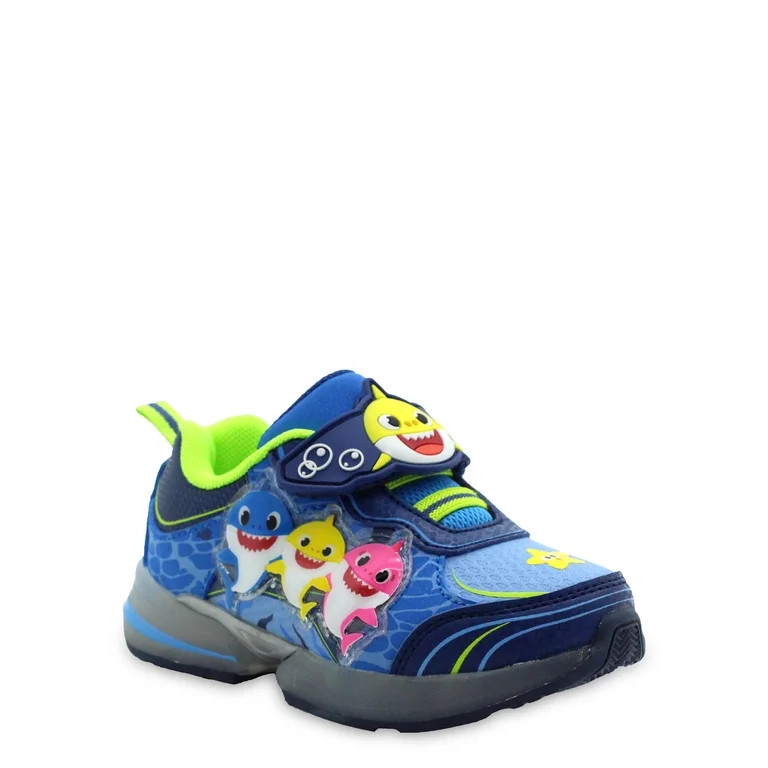 Baby Shark Toddler Boys License Light-up Athletic Sneakers, Sizes 5-10 | Walmart (US)