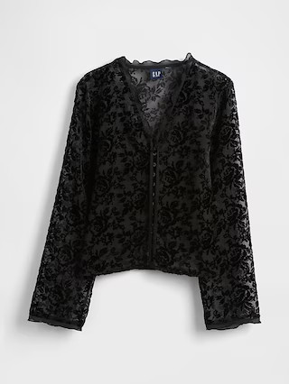 Burnout Velvet Shirt | Gap (US)