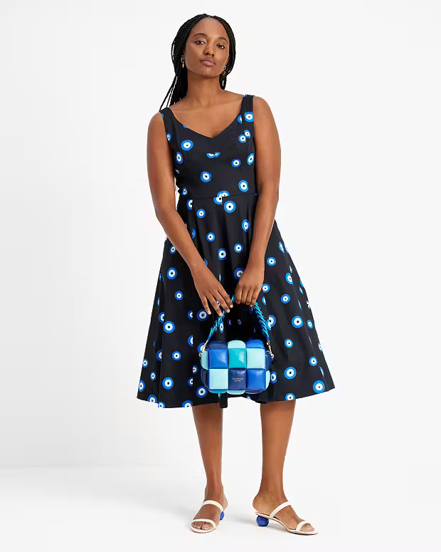 Evil Eye Poplin Grace Dress | Kate Spade (US)