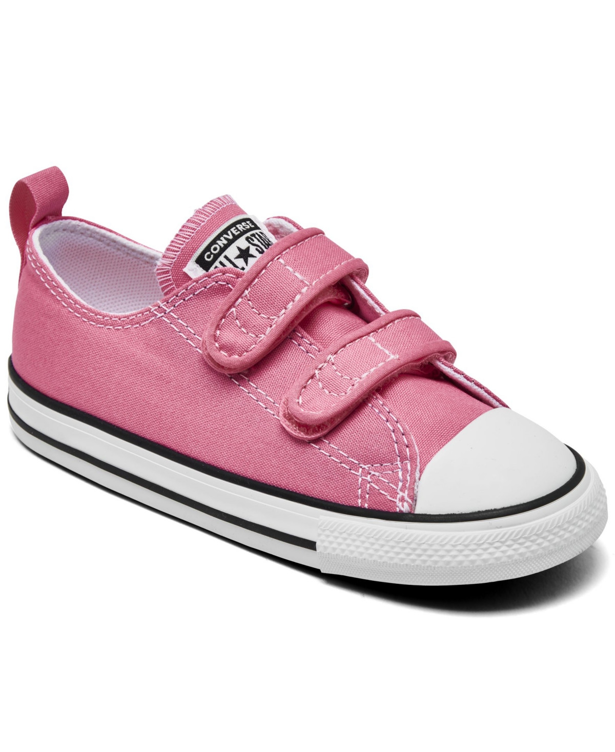 Converse Toddler Girls Chuck Taylor All Star 2V Ox Stay-Put Closure Casual Sneakers from Finish Line | Macys (US)