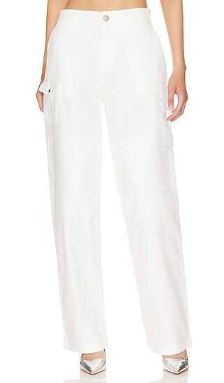 Nora Cargo Pant in Optic White | Revolve Clothing (Global)