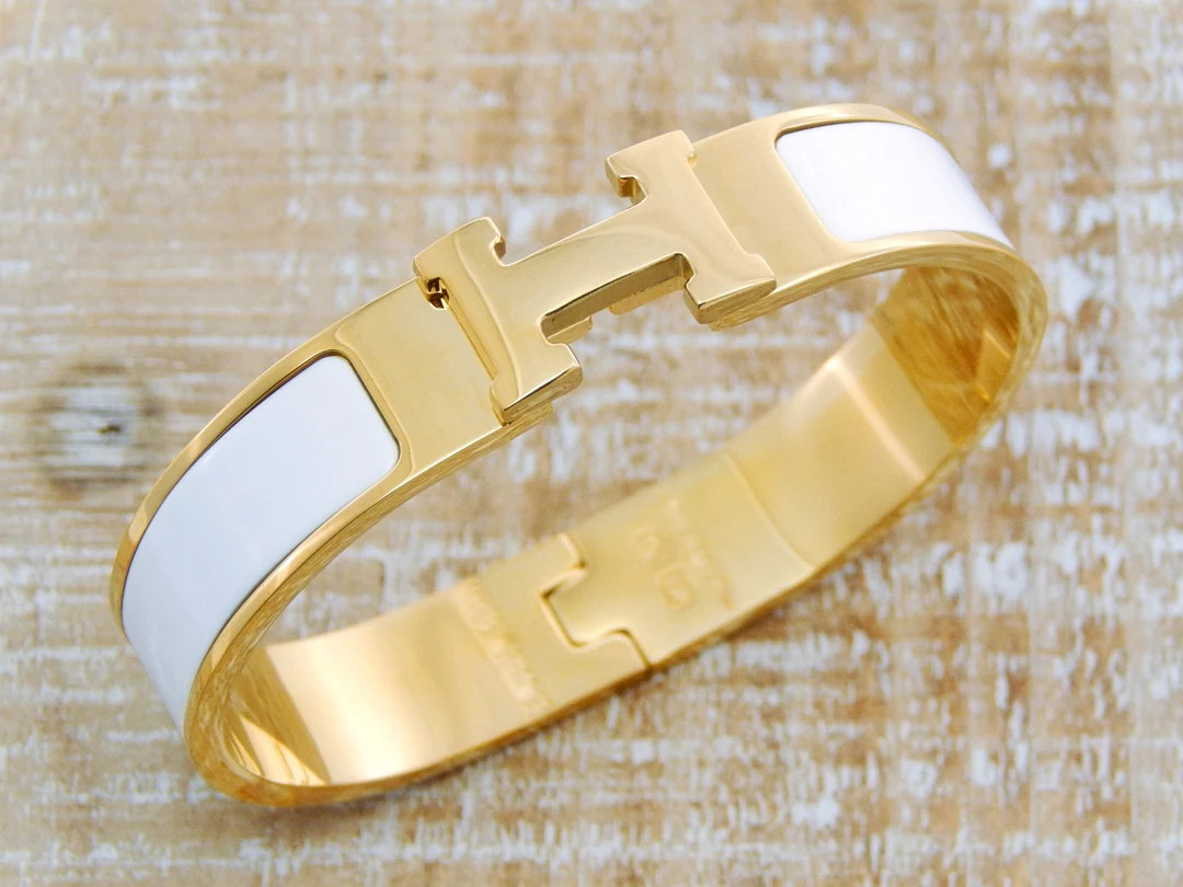 Stainless Steel H Bangle - Etsy | Etsy (US)