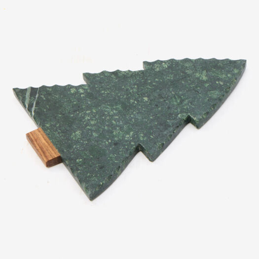 Green Marble Christmas Tree Cheese Board | TK Maxx