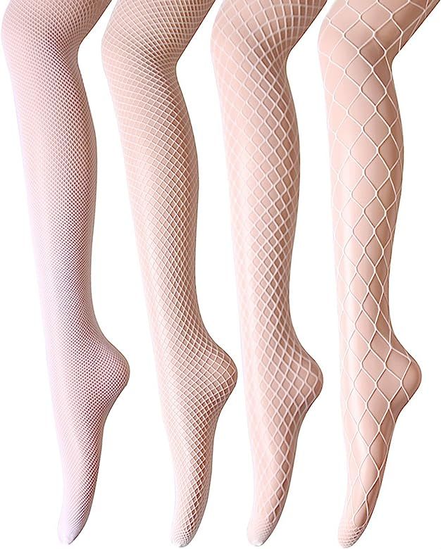 Women's High Waist Fishnet Tights Stockings - Sexy Fishnets Pantyhose for Party, Dance | Amazon (US)