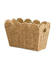 17x8x11 Paper Rope Scalloped Basket | Home | TJ Maxx | TJ Maxx