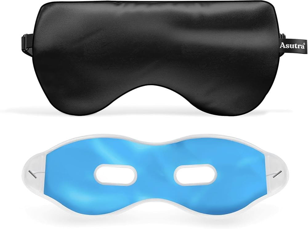 ASUTRA Silk Eye Pillow for Sleep, Black - Filled w/Lavender Buds & Flax Seeds, Weighted Eye Mask,... | Amazon (US)