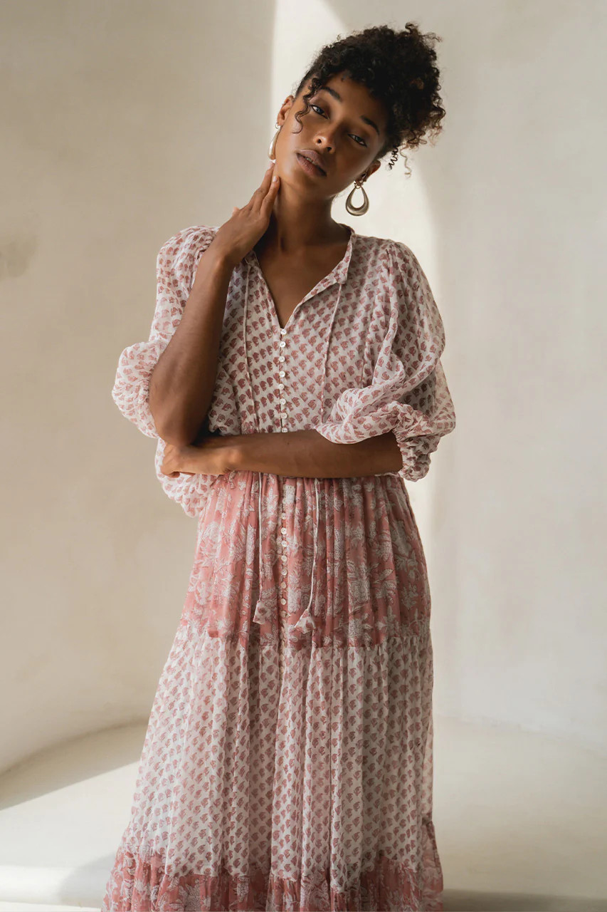 Nora Maxi Dress ~ Primrose | Daughters of India