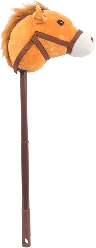Linzy Hobby Horse, Galloping Sounds with Adjustable Telescopic Stick, Brown 36" | Amazon (US)