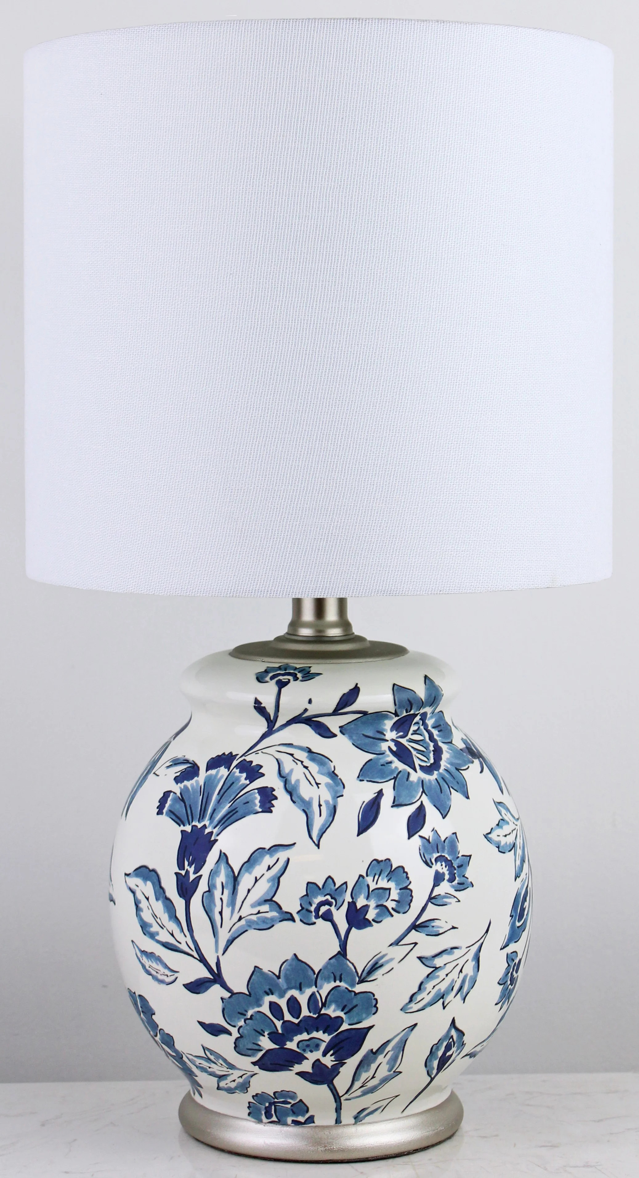 BHG Floral Ceramic Lamp with Shade | Walmart (US)