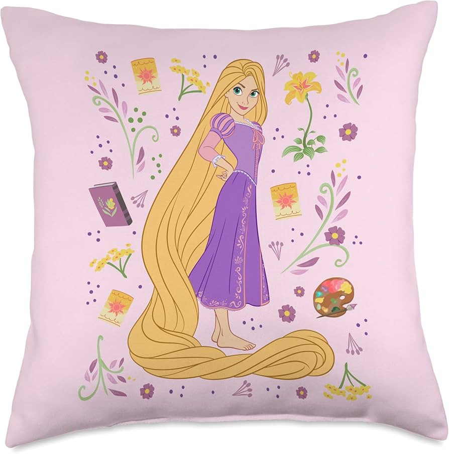 Disney Princess Rapunzel Tangled Collage Portrait Throw Pillow | Amazon (US)