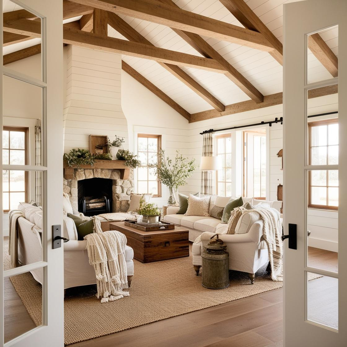 Looking for living room design inspiration? Whether re-designing a room or starting from scratch, try re-creating this clean and simple modern farmhouse design! 

 #LTKWatchNow #LTKHome #LTKStyleTip