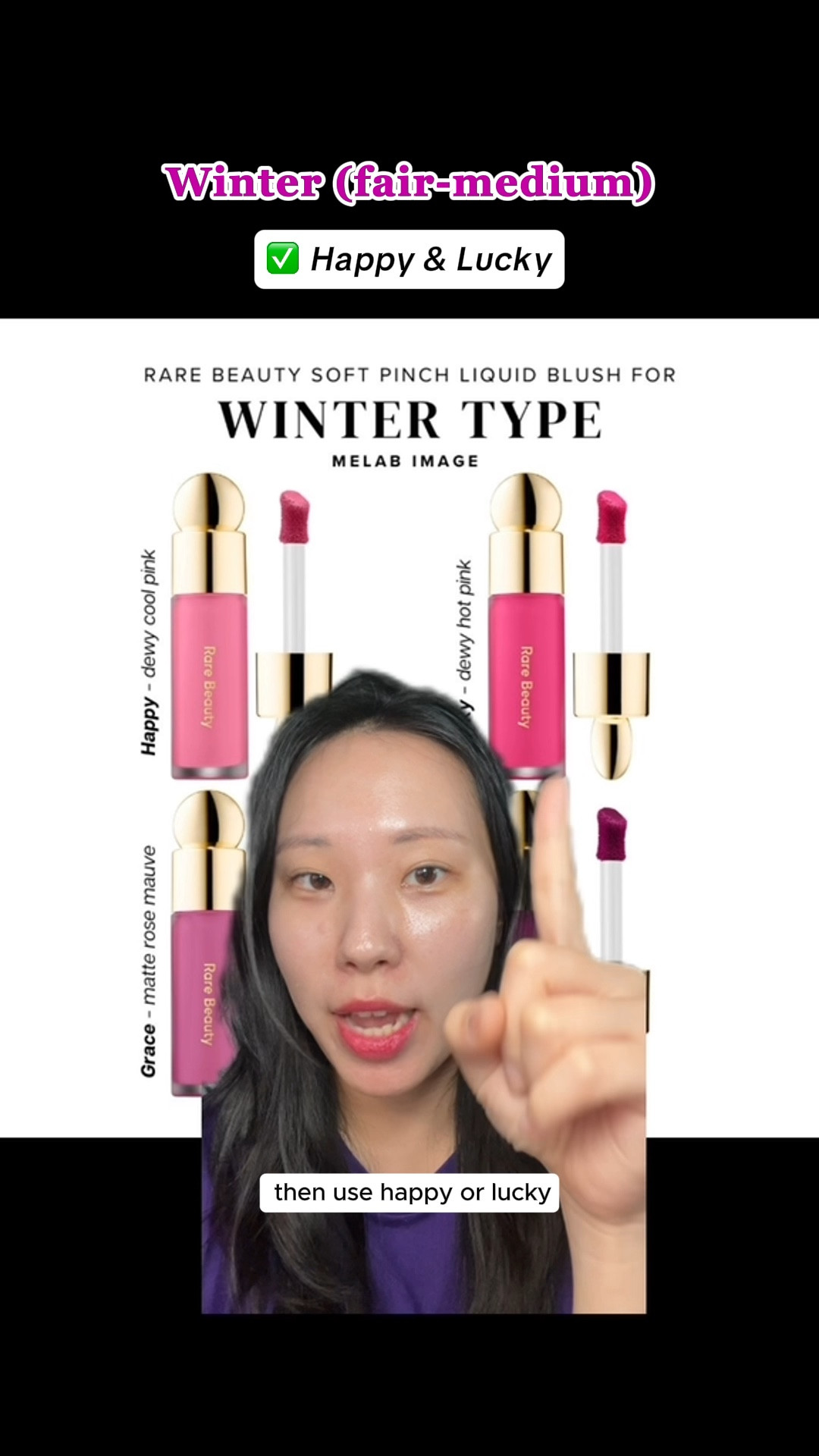 Shade check before you buy ✅
Rare Beauty Soft Pinch Liquid Blush by colour seasons! 🎨

🏷️Bliss 
Light&Soft Spring, Light Summer (fair-medium light skin)
🏷️Hope
All Spring types, Light&Soft Autumn 
🏷️Joy
True&Light Spring
🏷️Grateful
Bright&True Spring
🏷️Happy
All Summer&Winter types (fair-medium skin)
🏷️Grace
True, Deep, Soft Summer&Winter (medium-deep skin)
🏷️Encourage
True, Soft, Deep Summer, Soft Autumn, Soft Spring
🏷️Worth
Soft&Deep Autumn, Soft Summer, Soft Spring
🏷️Virtue
True Spring, True&Soft Autumn
🏷️Love
True Spring&Autumn
🏷️Lucky
True&Bright Winter
🏷️Faith
True, Deep Winter (medium-deep skin)

Blush Collection, Liquid Blush, Trending Beauty, Sephora Sale

#LTKbeauty #LTKaustralia #LTKxSephora