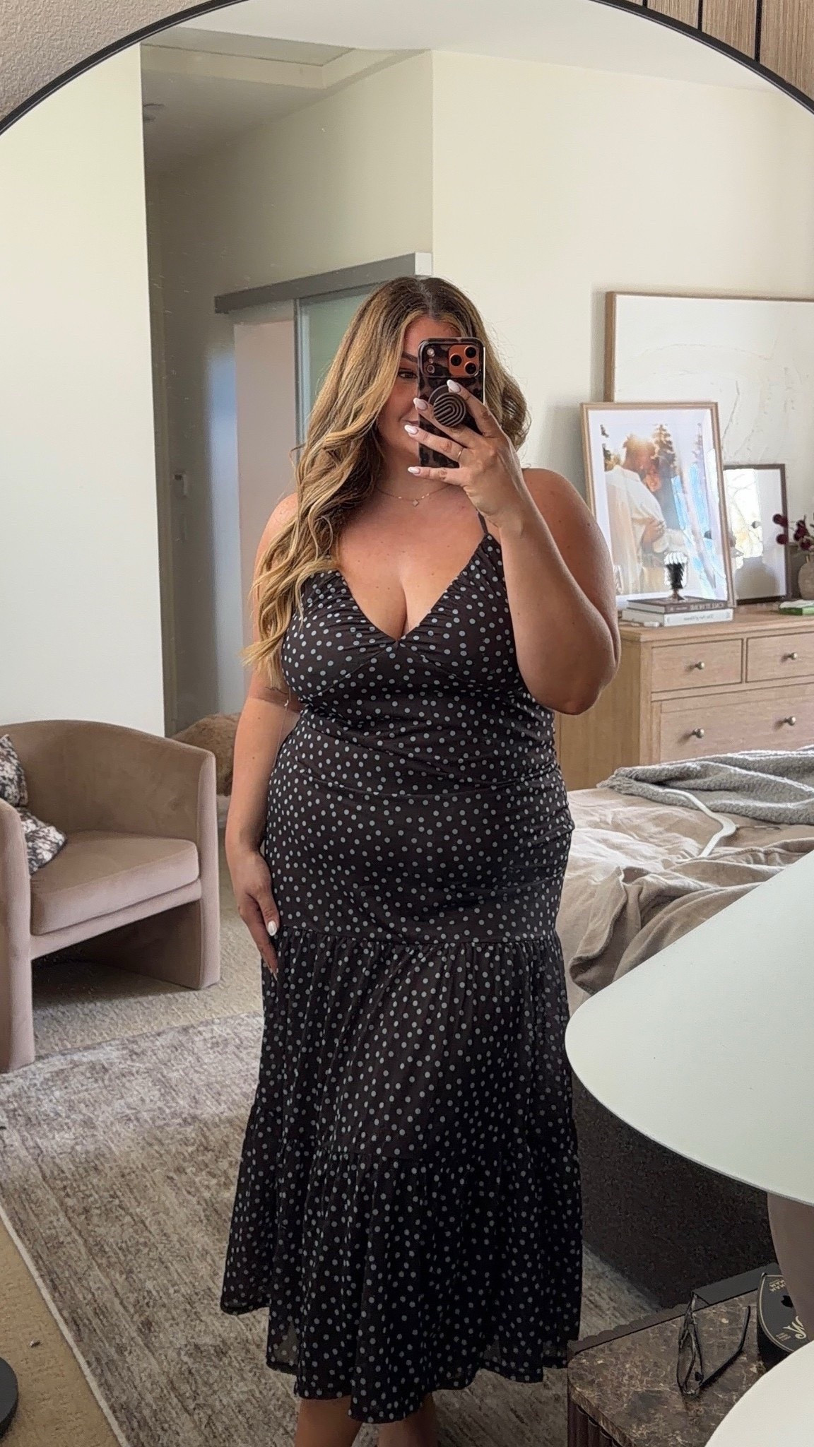 the cutest polka dot dress! I’m wearing it in an xxl!

Dress also comes in a floral print perfect for spring! 😊

#LTKMidsize #LTKSeasonal