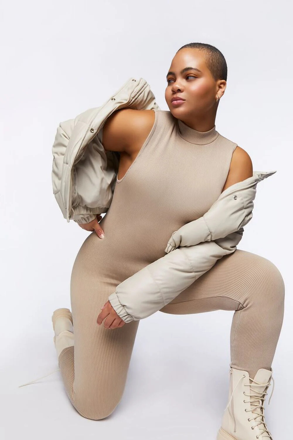 Plus Size Seamless Ribbed Jumpsuit | Forever 21 (US)