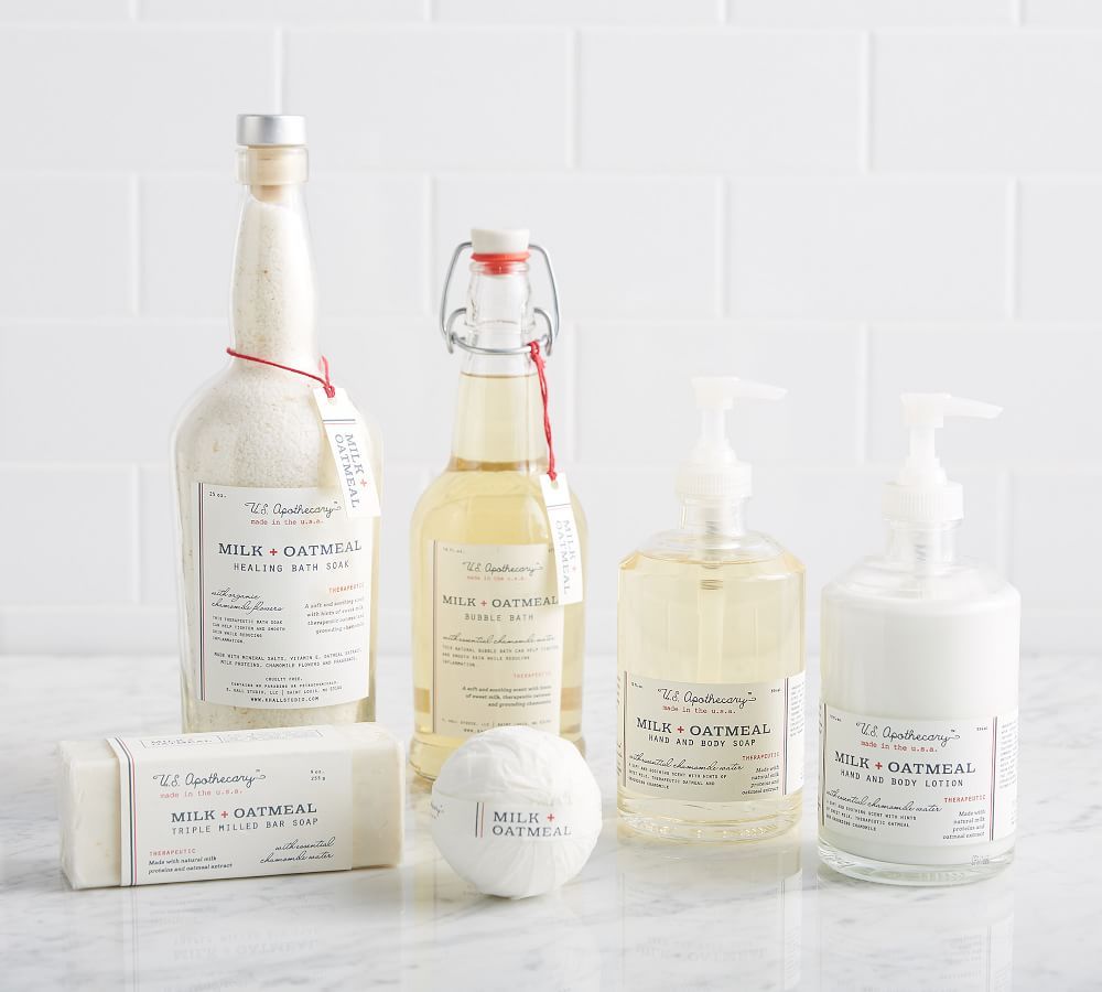 U.S. Apothecary Milk + Oatmeal Ultimate Spa Set | Pottery Barn (US)