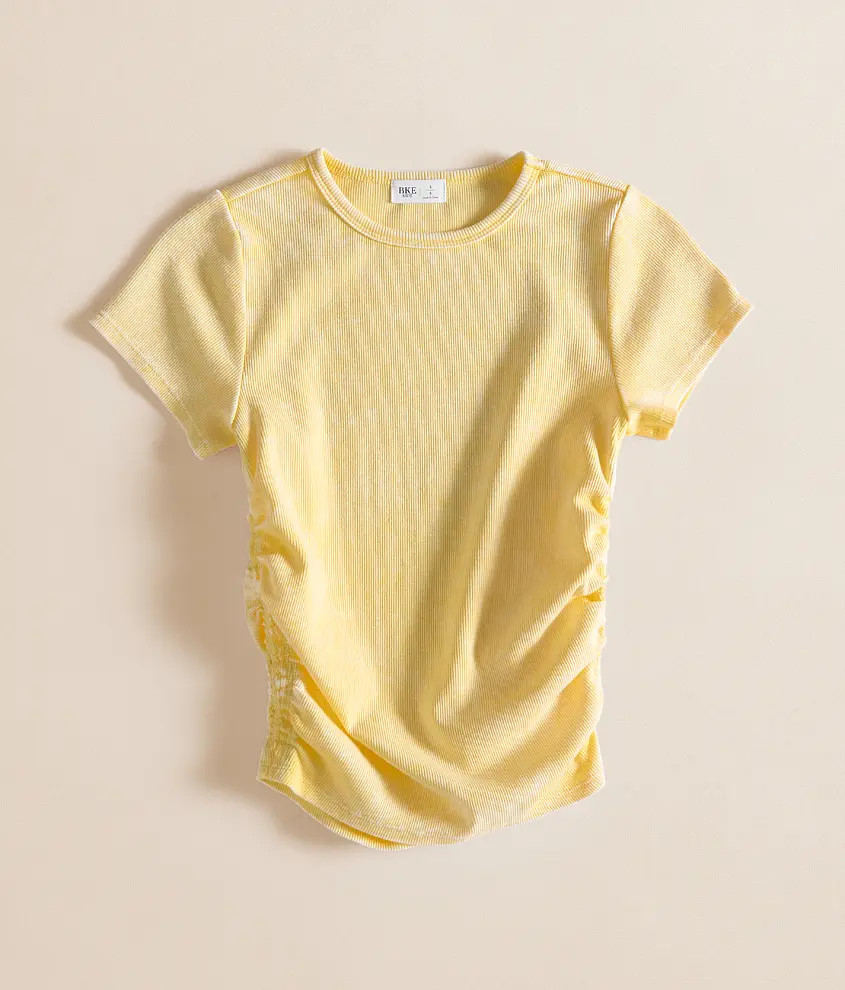 Girls - Washed Rib Knit T-Shirt | Buckle