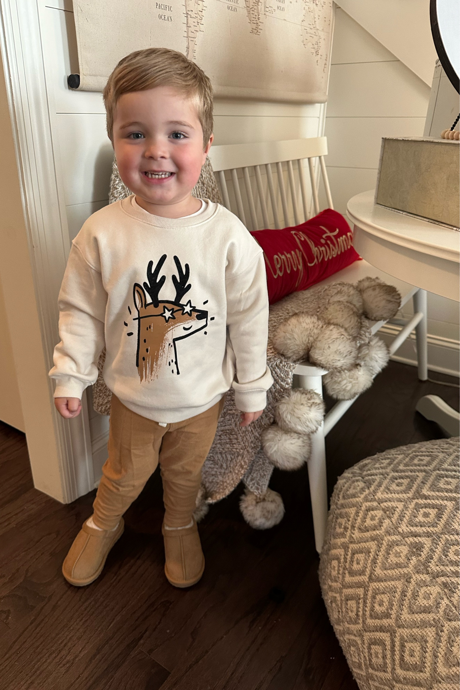 Getting in the Christmas spirit! Obsessed with this toddler sweatshirt from Target. Only $10! Also the clogs are a favorite. Set your restock alert on the Target app so you know when they come back in stock 😍

#LTKfamily #LTKSeasonal #LTKkids
