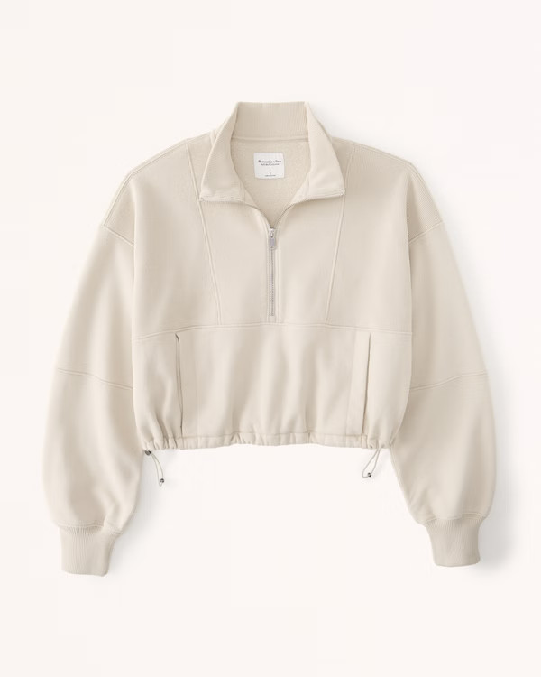 Exchange Color / Size
		
		
				Online Exclusive
			


  
						Cinched Bungee Mockneck Half-Zip | Abercrombie & Fitch (US)