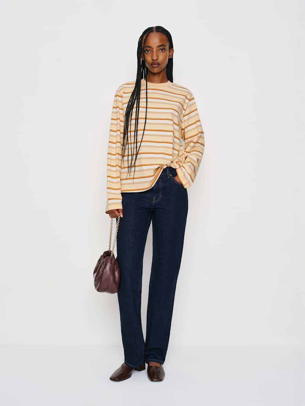Asher Oversized Long Sleeve Tee | Reformation (Global)