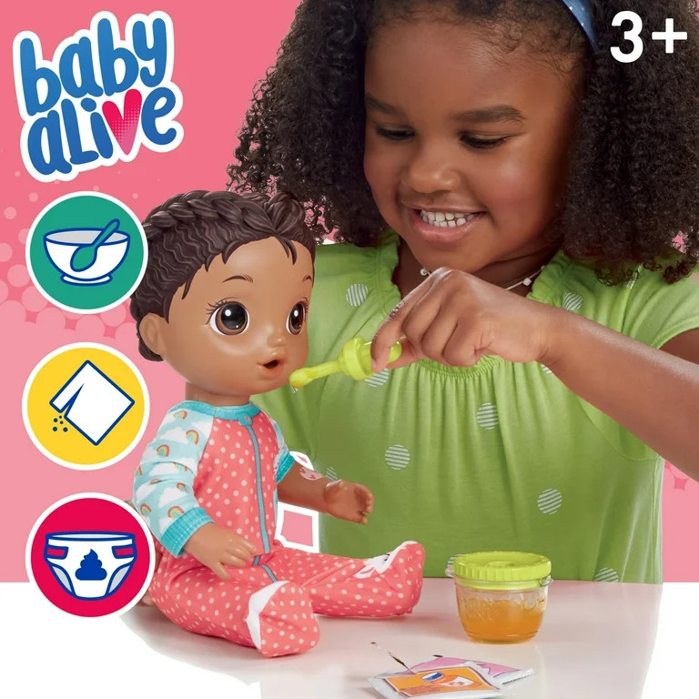 Baby Alive Mix My Medicine Doll, Polka Dot Pajamas, Doctor Accessories | Walmart (US)