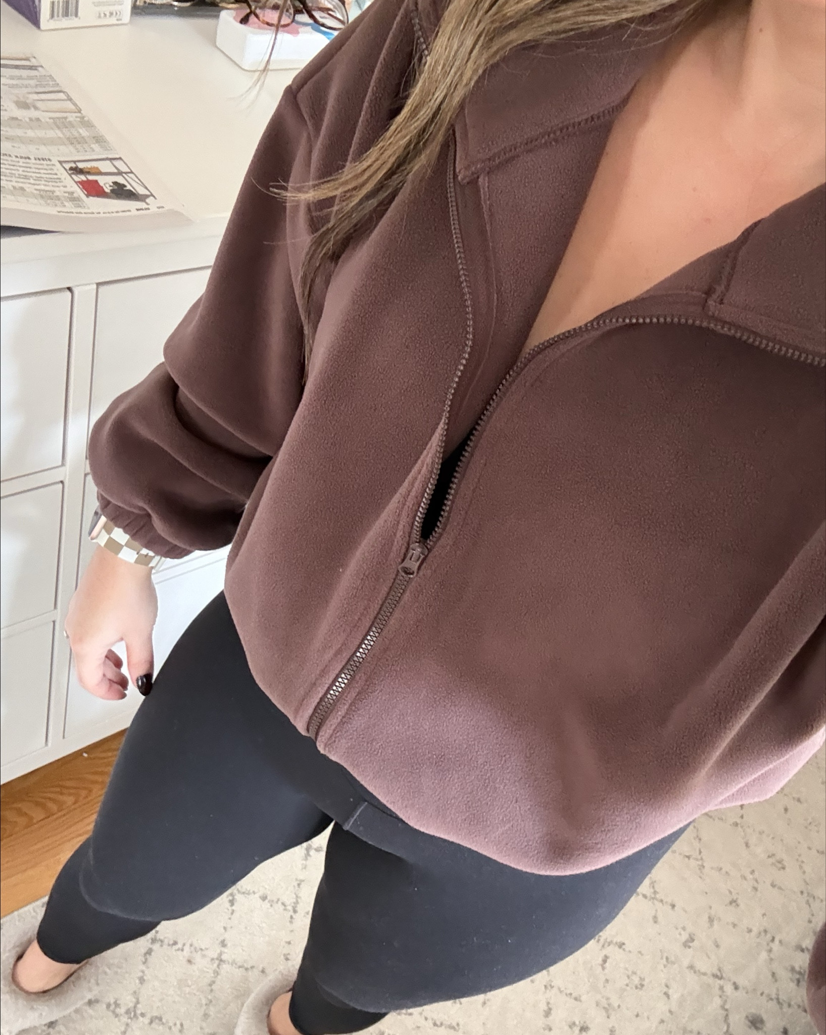 My OOTD to WFH! Can’t get enough of this cropped zip jacket! It’s the best material!

#LTKOver40 #LTKPetite #LTKStyleTip