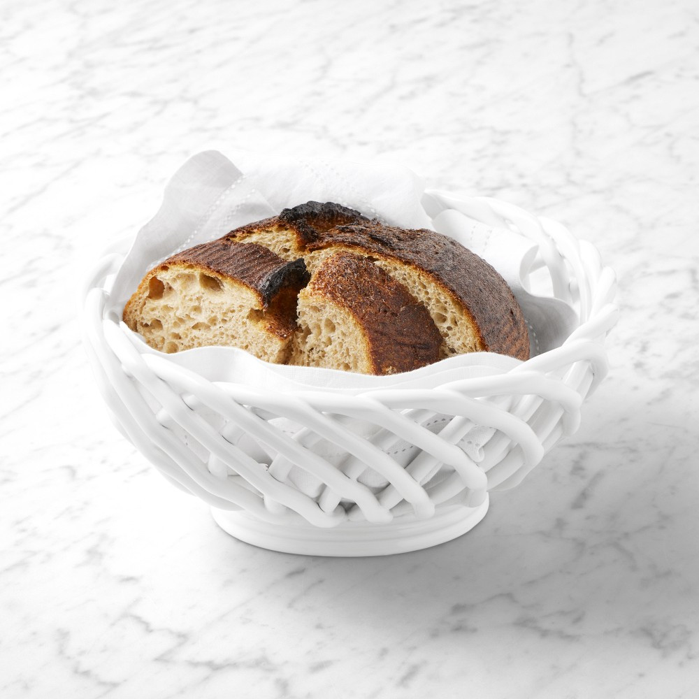 Ceramic Woven Bread Basket | Williams-Sonoma