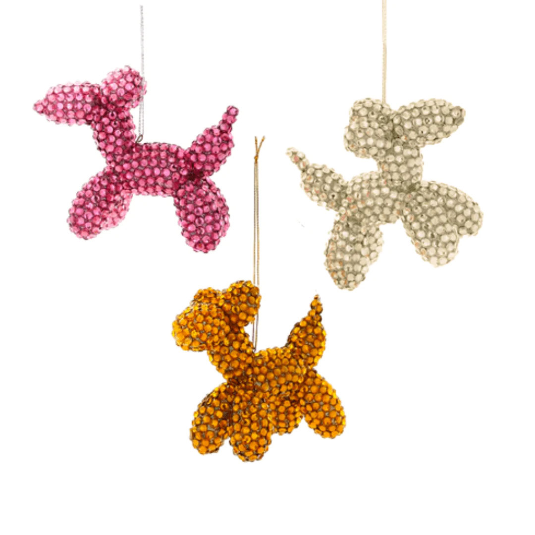 jeweled balloon pup ornament | Ellifox