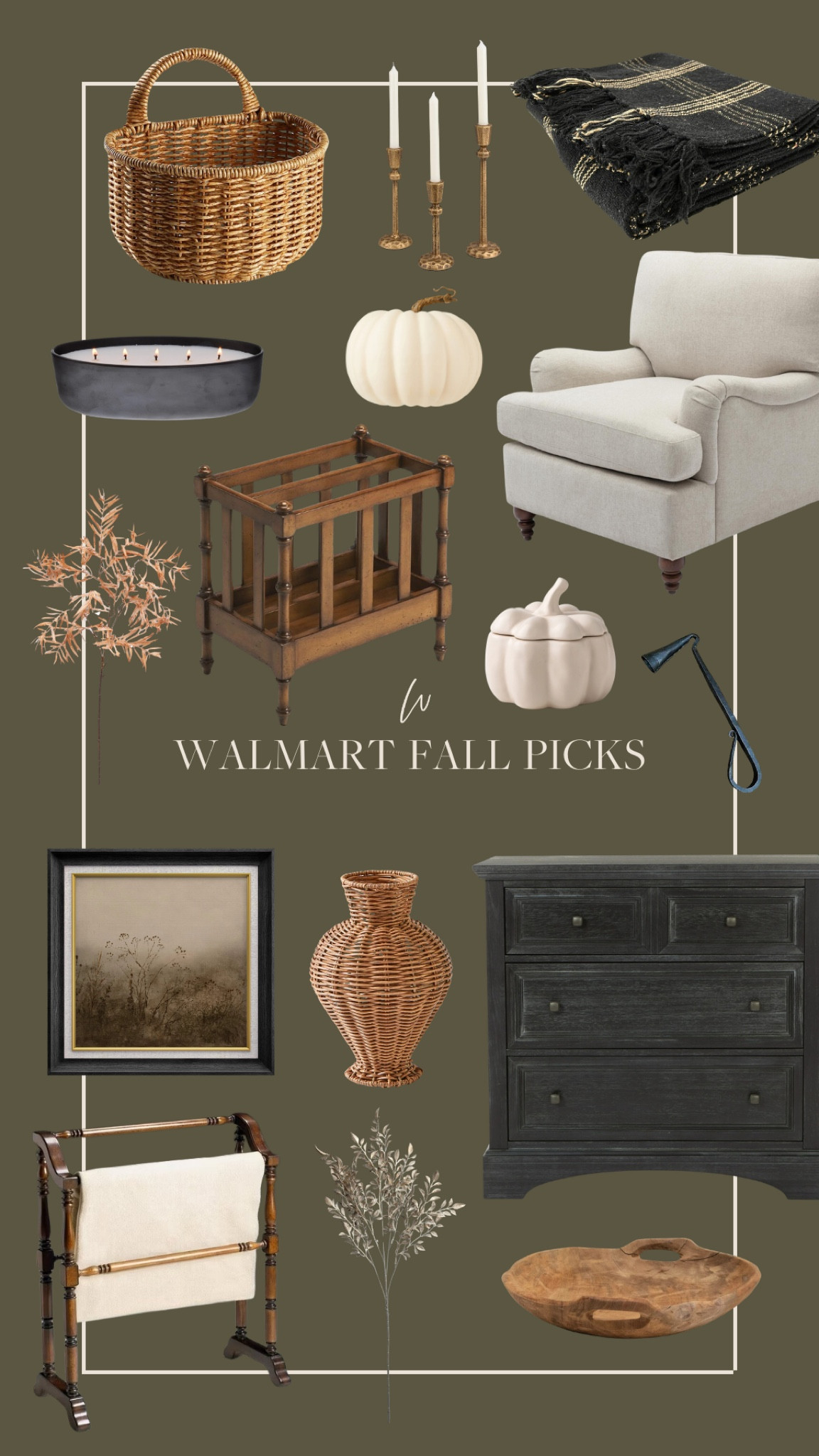Walmart fall favorites I am loving! A mix of vintage and new, with accents of seasonal florals and decorative pumpkins. I love the range in price points here too—something for everyone! 

#LTKHome #LTKSeasonal #LTKStyleTip