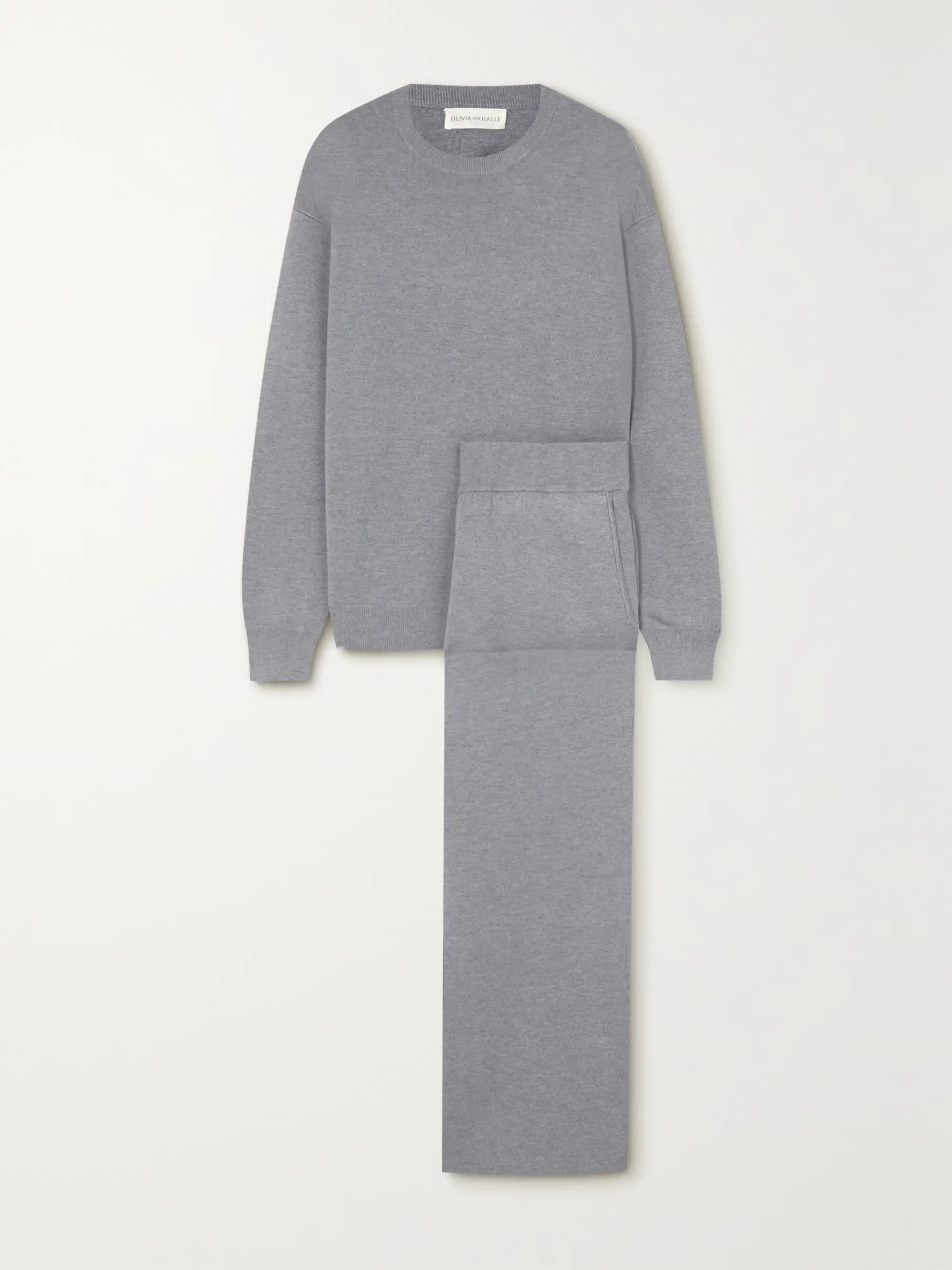 Carmel silk and cashmere-blend sweatshirt and track pants set | NET-A-PORTER (US)