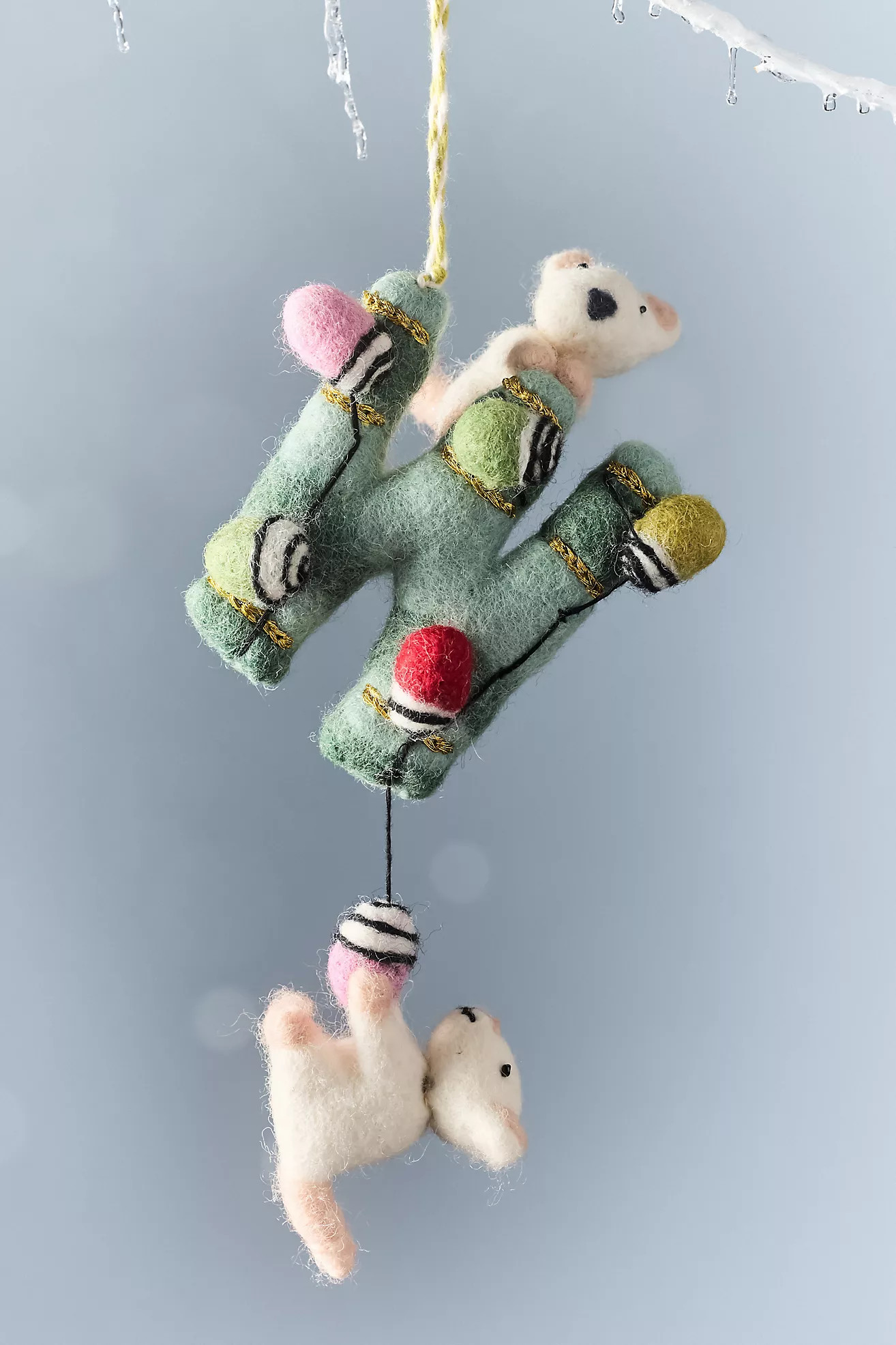Holiday Helpers Felt Monogram Ornament | Anthropologie (US)