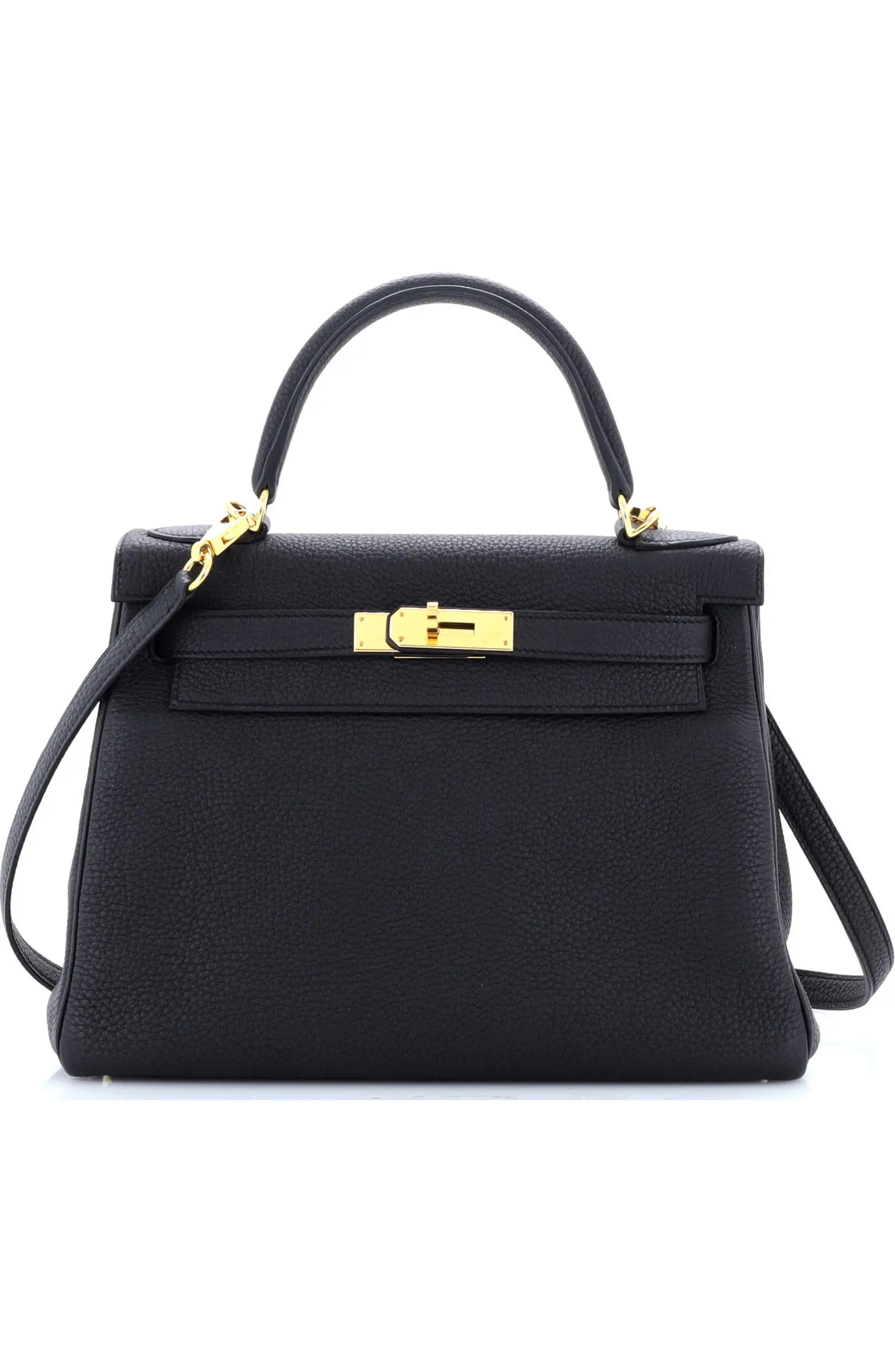 Pre-Owned Hermes Kelly Handbag Black Togo with Gold Hardware 28 | Nordstrom | Nordstrom