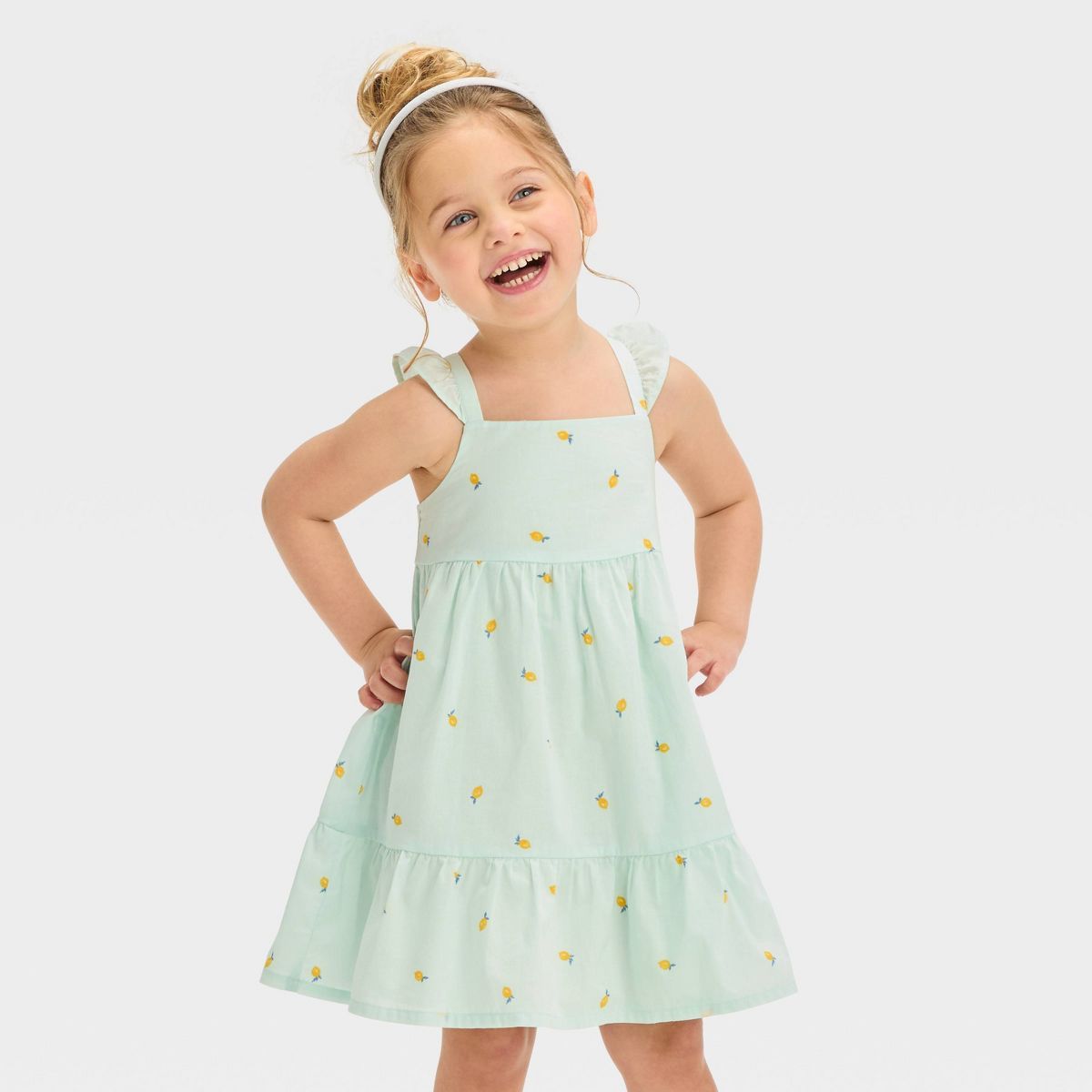 OshKosh B'gosh Toddler Girls' Lemon Dress - Green | Target
