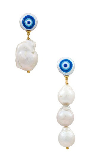 Protection Mismatched Earrings in Pearl | Revolve Clothing (Global)